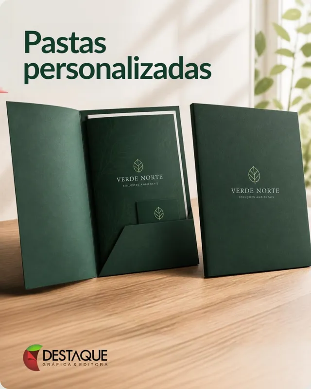 Pasta personalizada com bolso